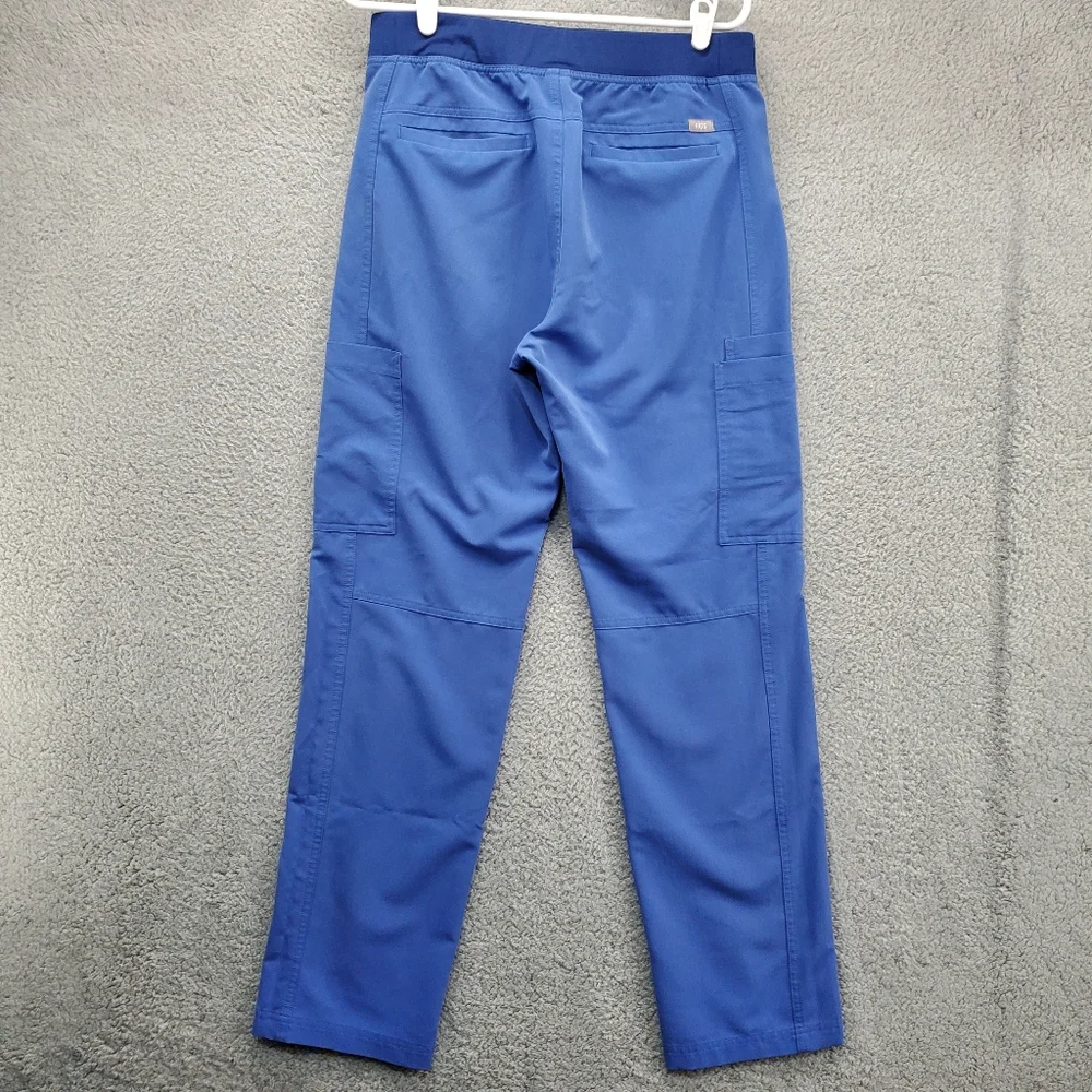Figs Axim Cargo Scrub Pants Mens Medium Blue T2001